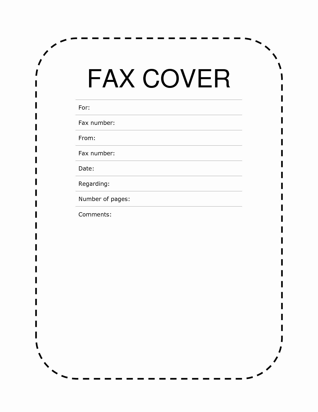 Fax Cover Sheet Template Free Luxury [free] Fax Cover Sheet Template
