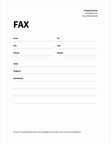 Fax Cover Sheet Template Free Unique Free Fax Cover Sheet Templates Fice Fax or Virtualpbx