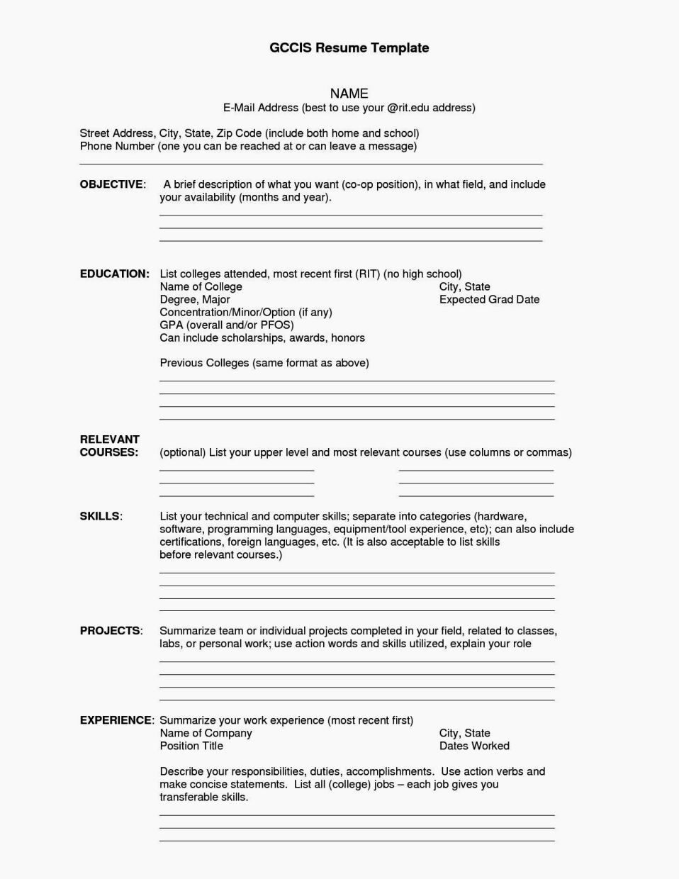 Fill In the Blank Resume Best Of Easy Fill In Resume Resume Template