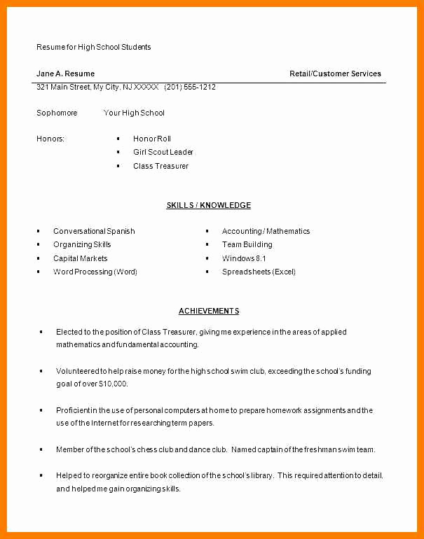 First Time Job Resume Beautiful 9 10 First Job Resume with No Experience Examples