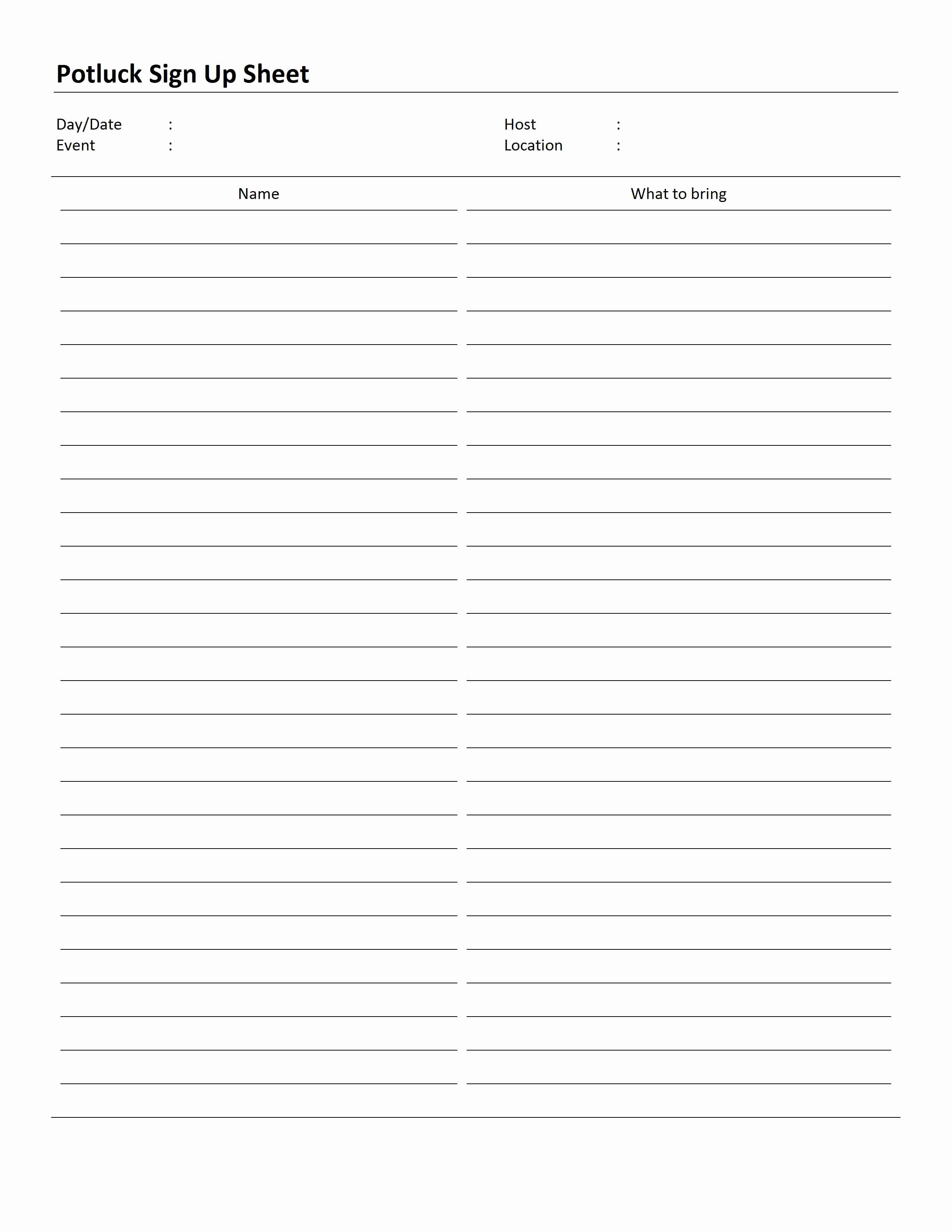 Food Sign Up Sheet Awesome Food Diary Log