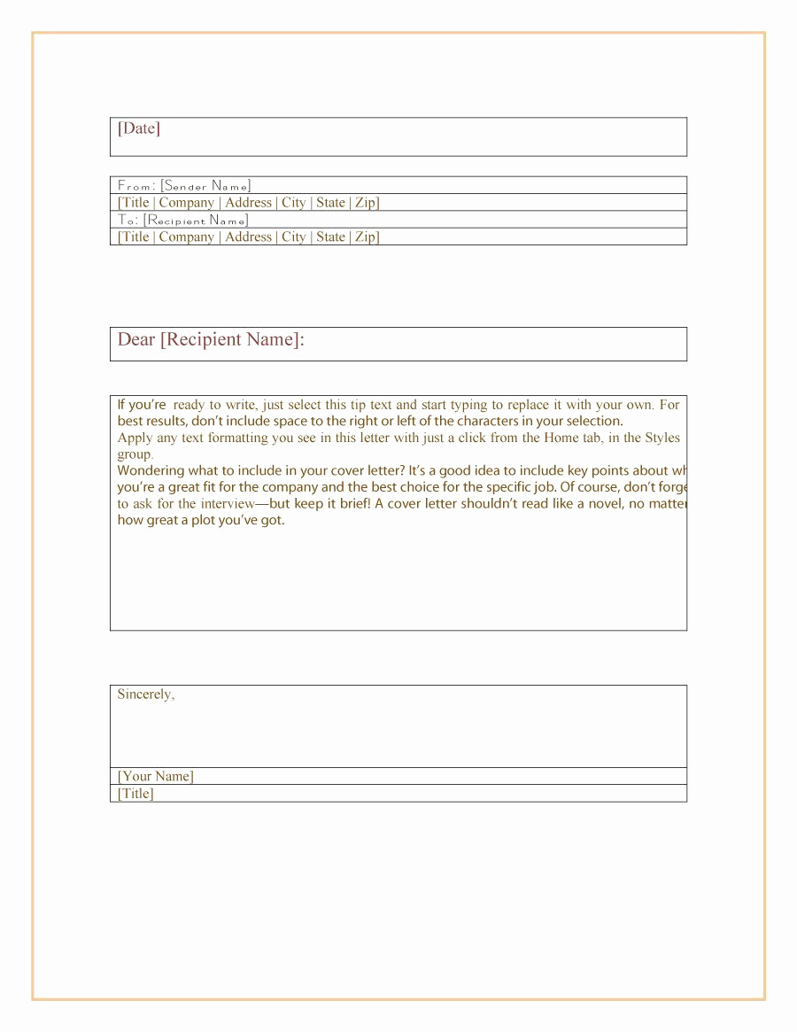 Formal Business Letter Template New 35 formal Business Letter format Templates &amp; Examples