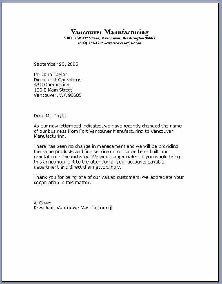 Format for A Business Letter Elegant Importance Knowing the Business Letter format