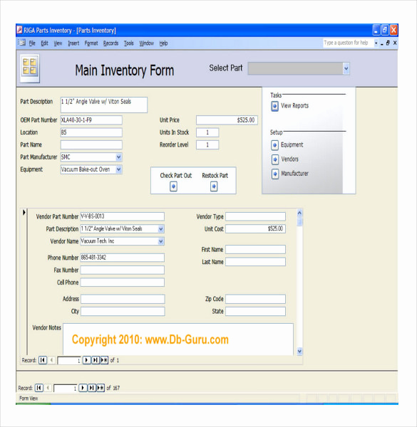 Free Access Database Templates Fresh Access Inventory Templates – 16 Free Sample Example