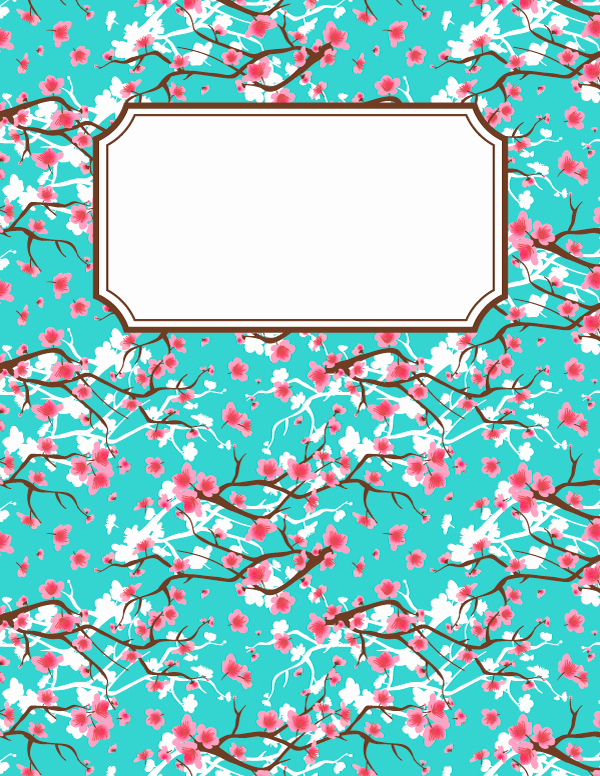 Free Binder Cover Templates Luxury Free Printable Cherry Blossom Binder Cover Template
