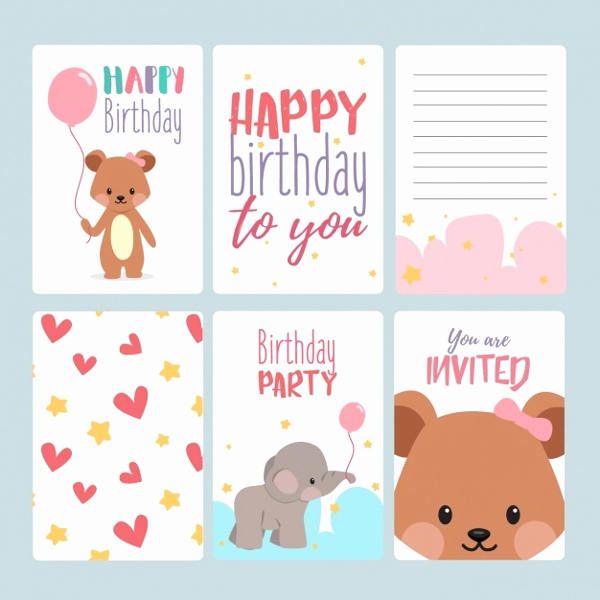 Free Birthday Card Templates Lovely 17 Birthday Card Templates Free Psd Eps Document