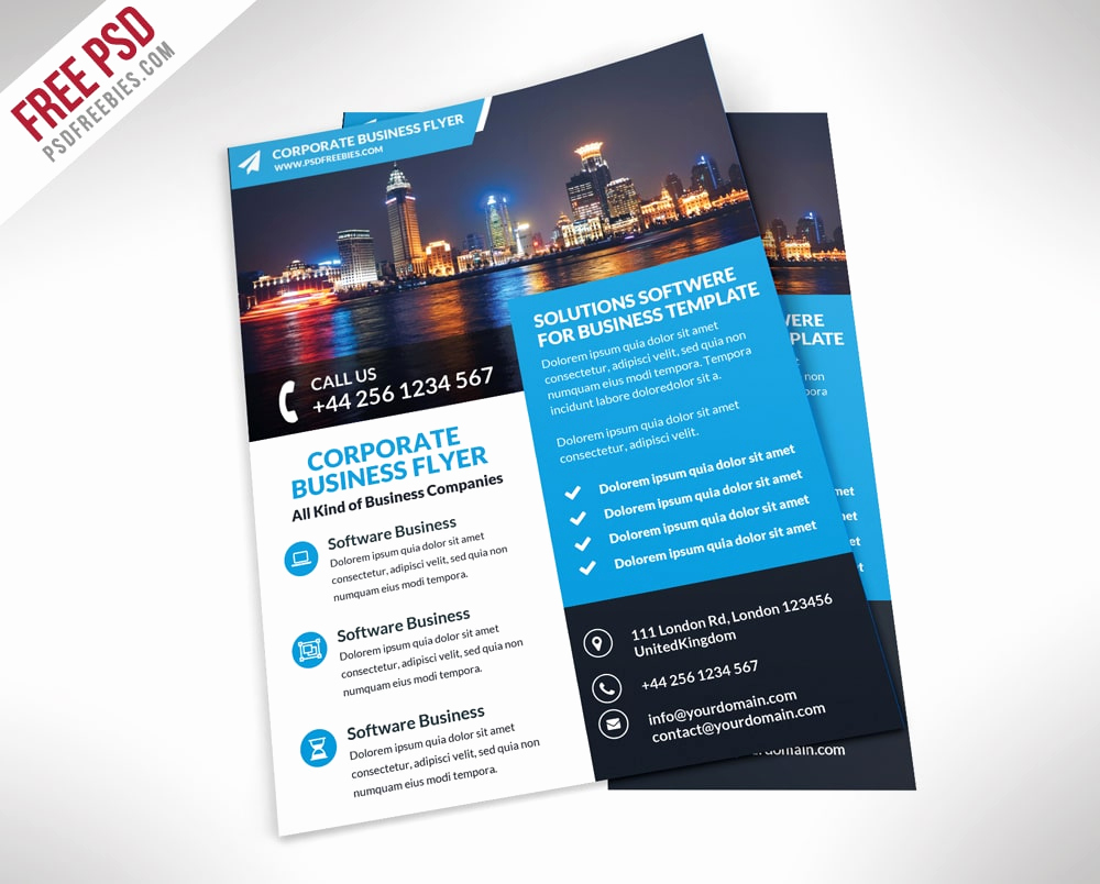 Free Business Flyer Templates Elegant Free Flyer Templates Psd From 2016 Css Author