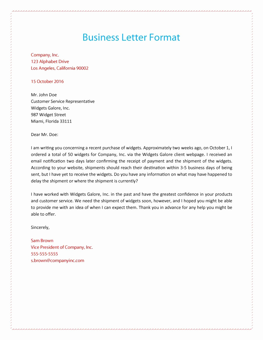 Free Business Letter Template Luxury 35 formal Business Letter format Templates &amp; Examples