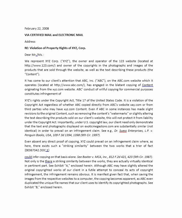 Free Cease and Desist Letter Fresh 30 Cease and Desist Letter Templates [free] Template Lab