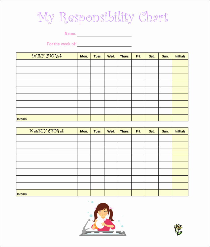 Free Chore Chart Template New Flow Chart Chores – Chore Chart Free Printable 46