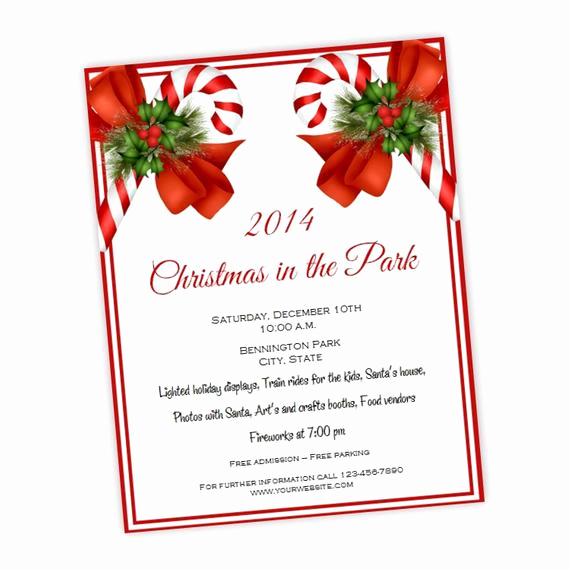 Free Christmas Flyer Templates Elegant Christmas Party Invitation Holiday Party Flyer 8 5 X 11