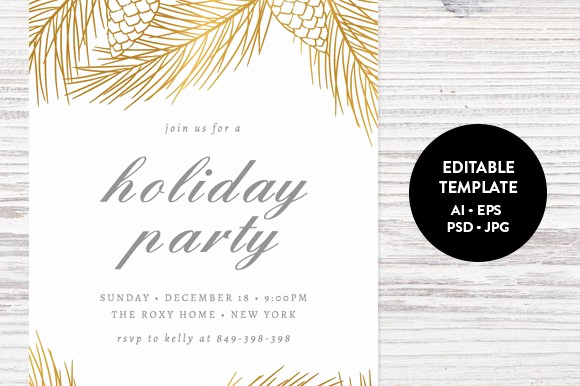 Free Christmas Party Invitations Template Unique Holiday Party Invitation Template Invitation Templates