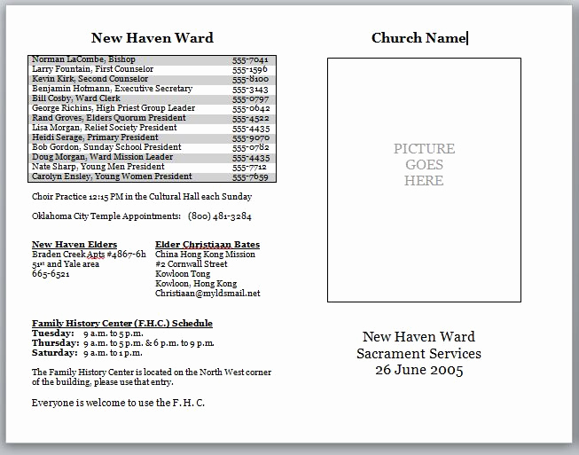 Free Church Bulletin Templates Fresh Church Bulletin Templates