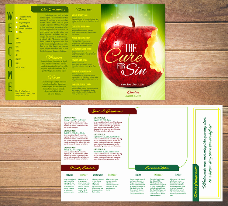 Free Church Bulletin Templates Lovely Free Church Bulletin Templates 8 Professionally Designed