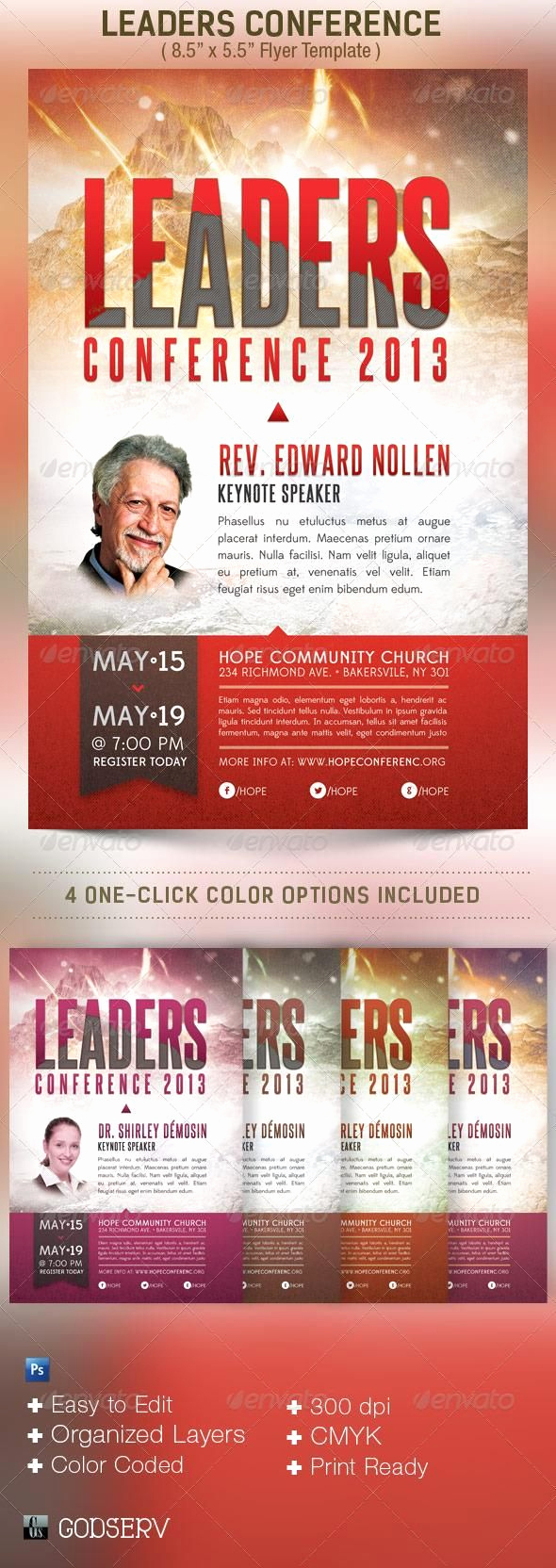 Free Church Flyer Templates New Leadership Conference Church Flyer Template