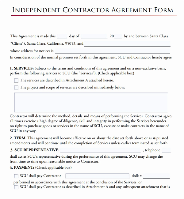 Free Contractor Agreement Template New Sample Subcontractor Agreement 17 Free Documents