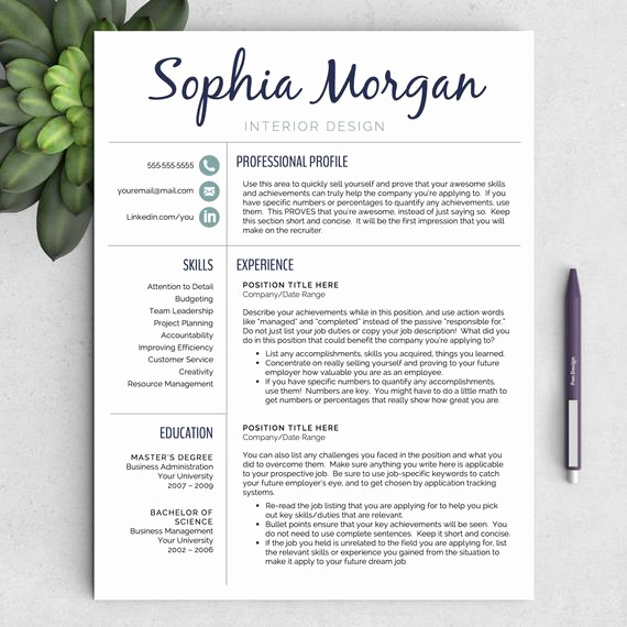 Free Creative Resume Templates Word Best Of Creative Resume Template for Word Us Letter by