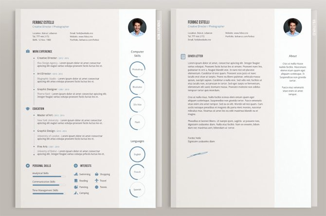 30 creative free printable resume templates