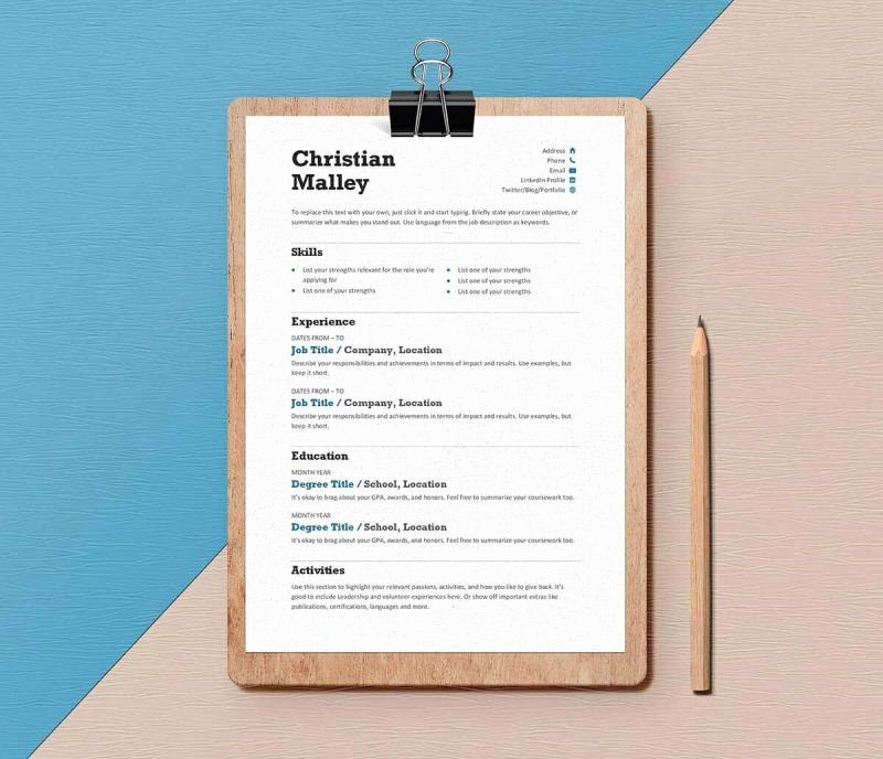 Free Cv Template Word Fresh Free Resume Templates for Word 15 Cv Resume formats to