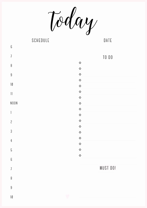 Free Daily Planner Printables Best Of Free Printable Irma Daily Plannersyou May Also Like