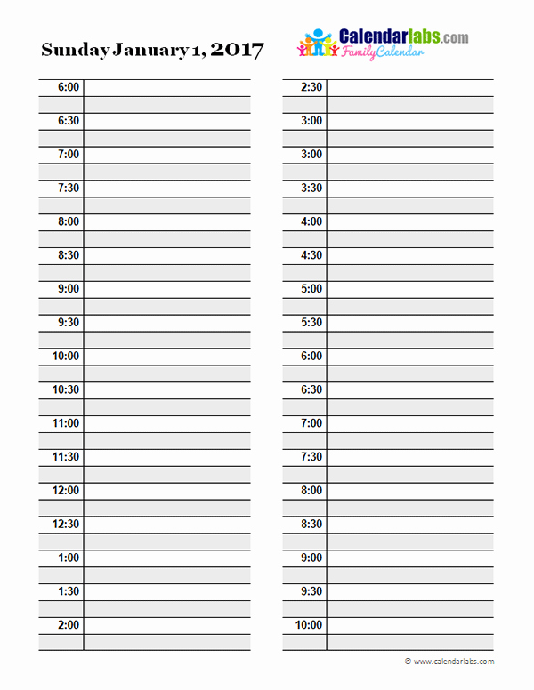Free Daily Planner Printables Luxury 2017 Daily Planner Template Free Printable Templates