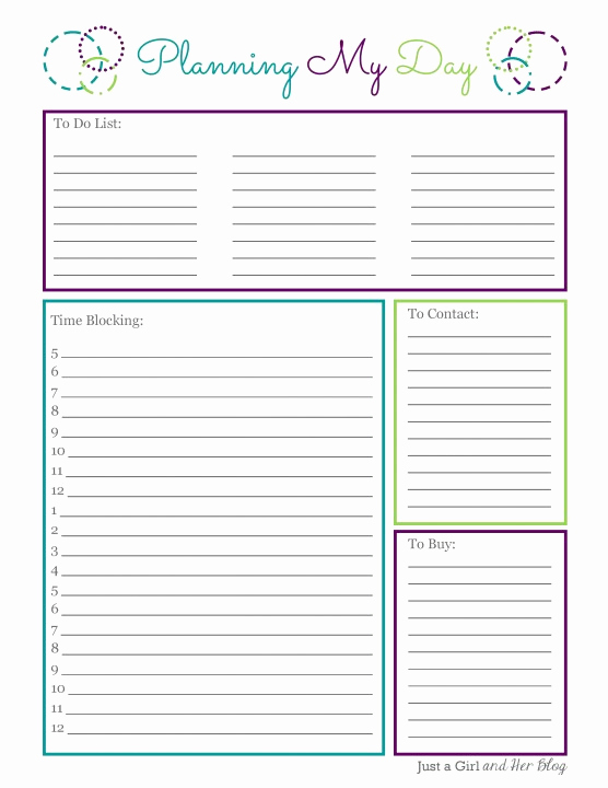 Free Daily Planner Printables Unique 46 Of the Best Printable Daily Planner Templates