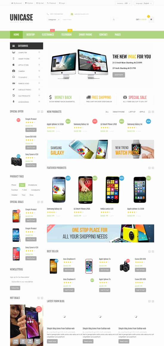 Free Ecommerce Website Templates Awesome 46 Best E Merce Website Templates Free &amp; Premium