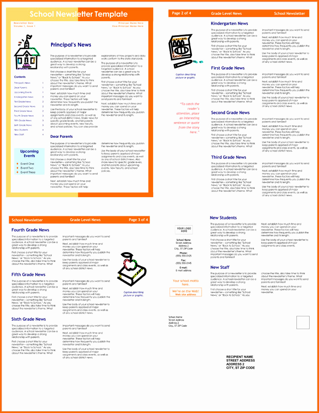 Free Editable Newsletter Templates Luxury 10 Classroom Newsletter Templates Free and Printable
