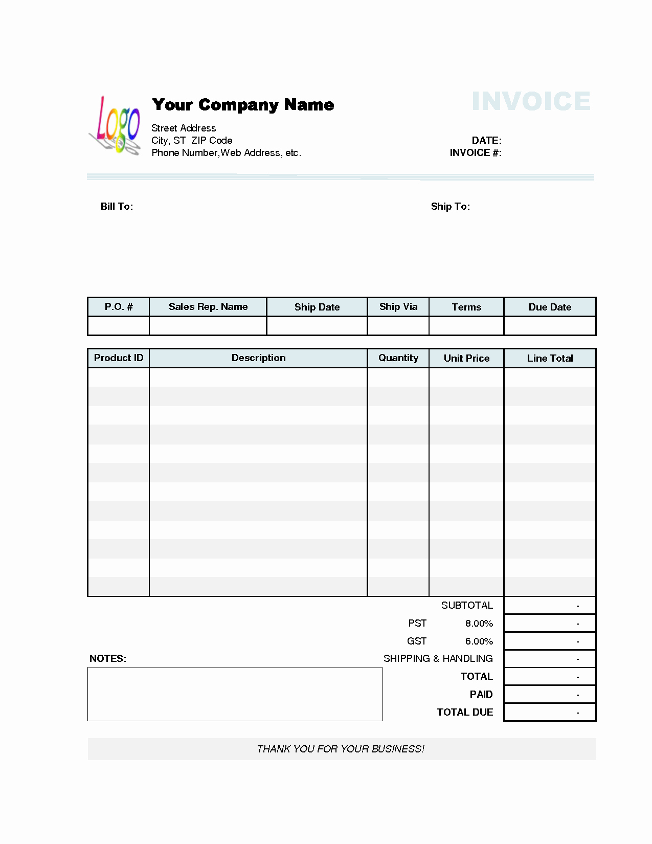 Free Excel Invoice Template Beautiful Invoice Template Excel 2010