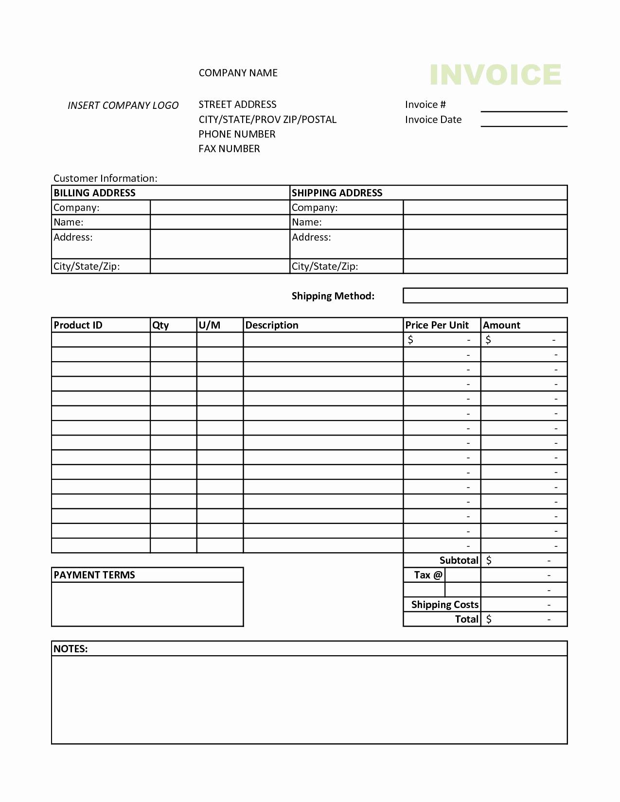 invoice template excel 2010 2 2390