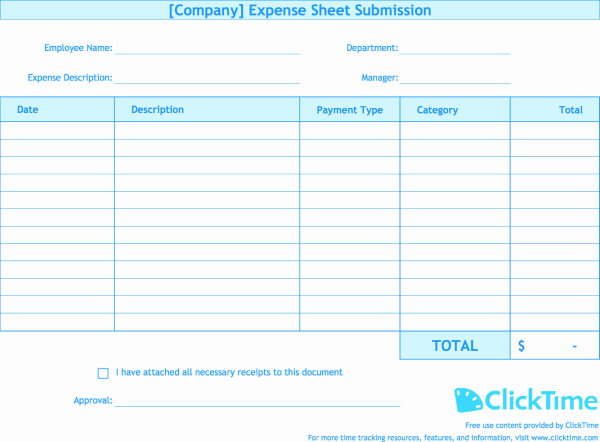 Free Expense Report Template Best Of Expense Report Template