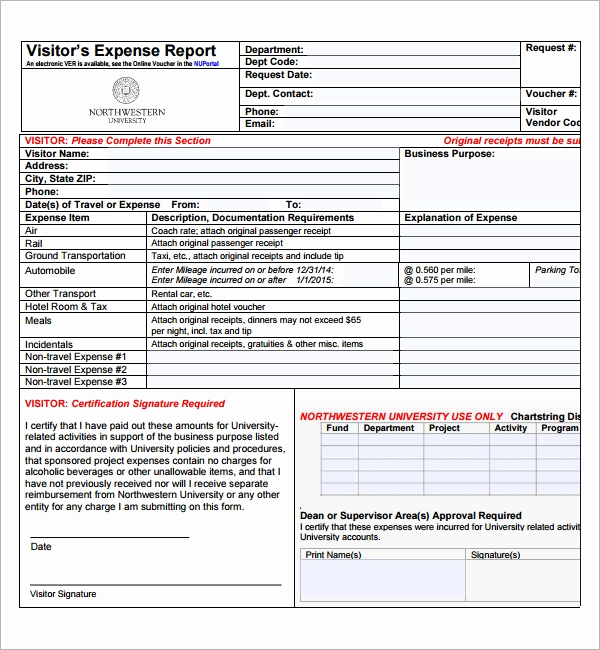 Free Expense Report Template Elegant Expense Report Templates 8 Download Free Documents In
