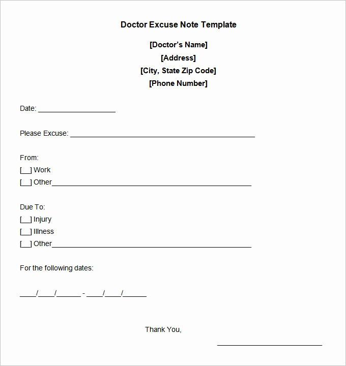 Free Fake Doctors Note Best Of 5 Free Fake Doctors Note Templates