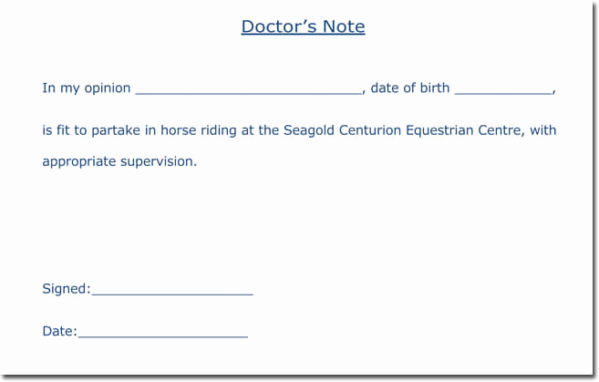 Free Fake Doctors Note Fresh Doctor S Note Templates 28 Blank formats to Create