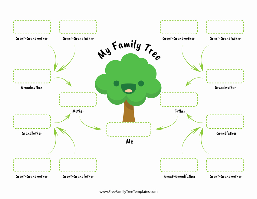 Free Family Tree Template Word Unique Family Tree for Children – Free Family Tree Templates