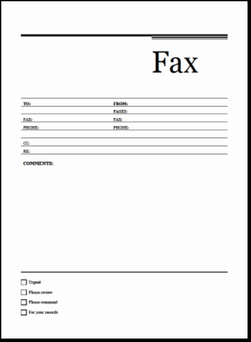 fax cover sheets templates photo