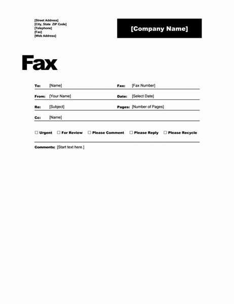 Free Fax Cover Sheets Luxury [free] Fax Cover Sheet Template