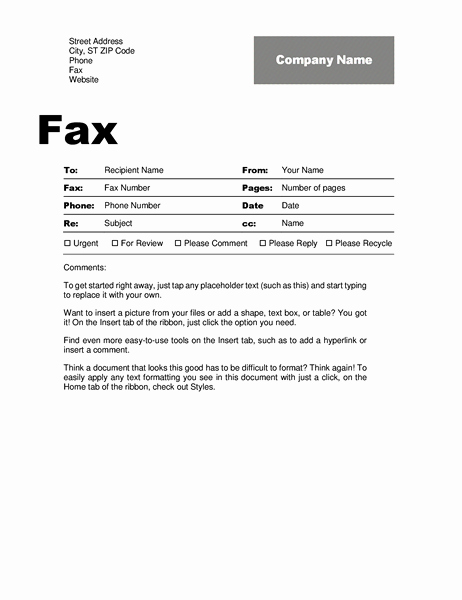 Free Fax Cover Sheets New Fax Cover Sheet Professional Design