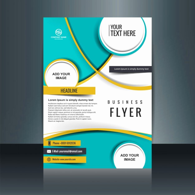 Free Flyers Templates Downloads Inspirational Business Flyer Template with Circular Shapes Vector