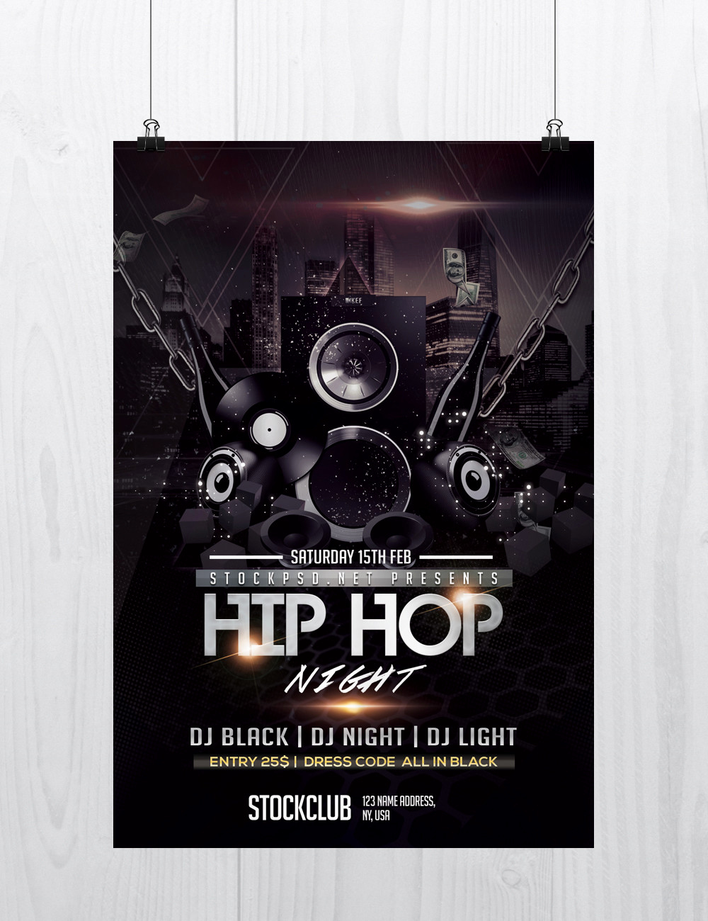 Free Flyers Templates Downloads Inspirational Hip Hop Music Download Free Psd Flyer Template Stockpsd