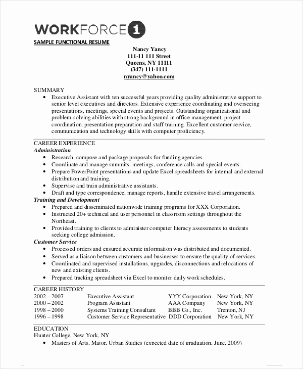 Free Functional Resume Template Best Of 10 Functional Resume Templates Pdf Doc