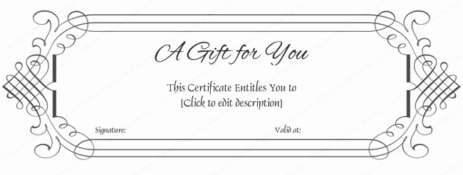 Free Gift Certificate Template Word Fresh Simple Gift Certificate Template Word T Certificate
