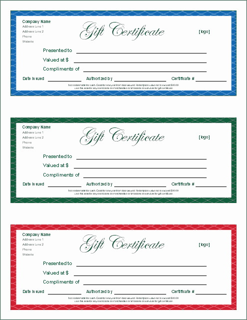 Free Gift Certificate Templates Luxury Gift Certificates On Pinterest