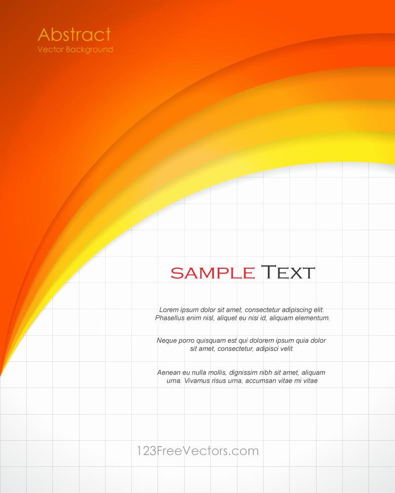 Free Graphic Design Templates Unique Abstract orange Background Template Vector Design In 2019