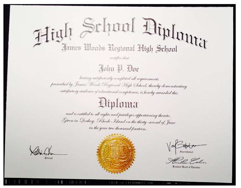 Free High School Diploma Templates Unique Fake High School Diplomas &amp; Certificates