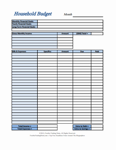 Free Household Budget Template Lovely Household Bud Template Free Download Create Edit