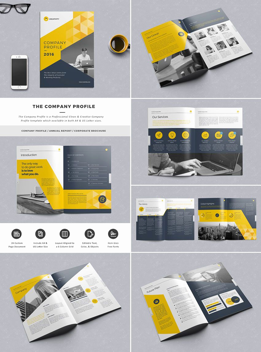Free Indesign Brochure Templates Luxury the Pany Profile Indesign Template Work
