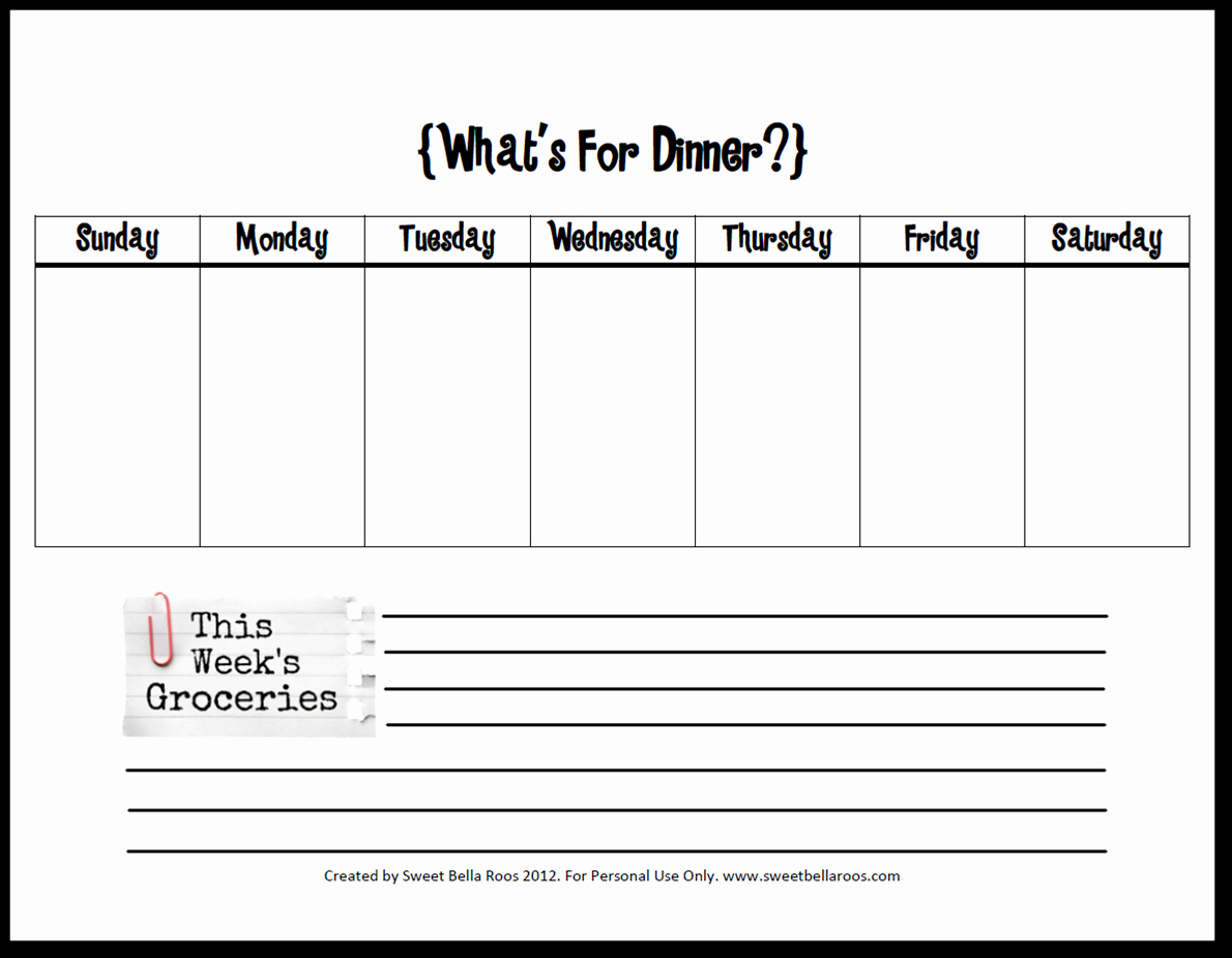 Free Meal Planner Template Awesome 301 Moved Permanently