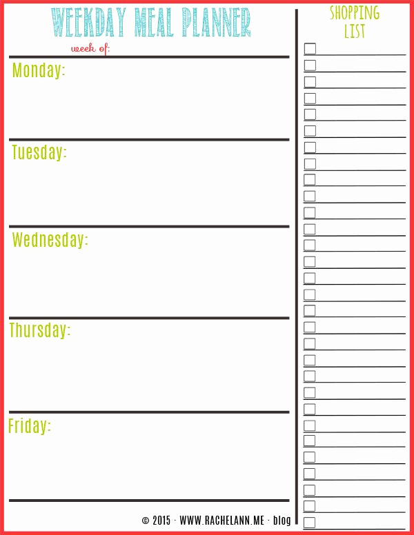 Free Meal Planner Template New Best 25 Meal Planning Templates Ideas On Pinterest
