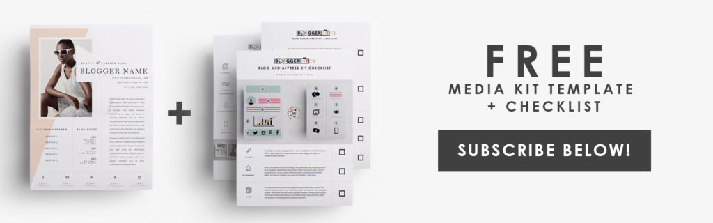 Free Media Kit Template New Anatomy Of A Media Kit What Every Blogger Should Include